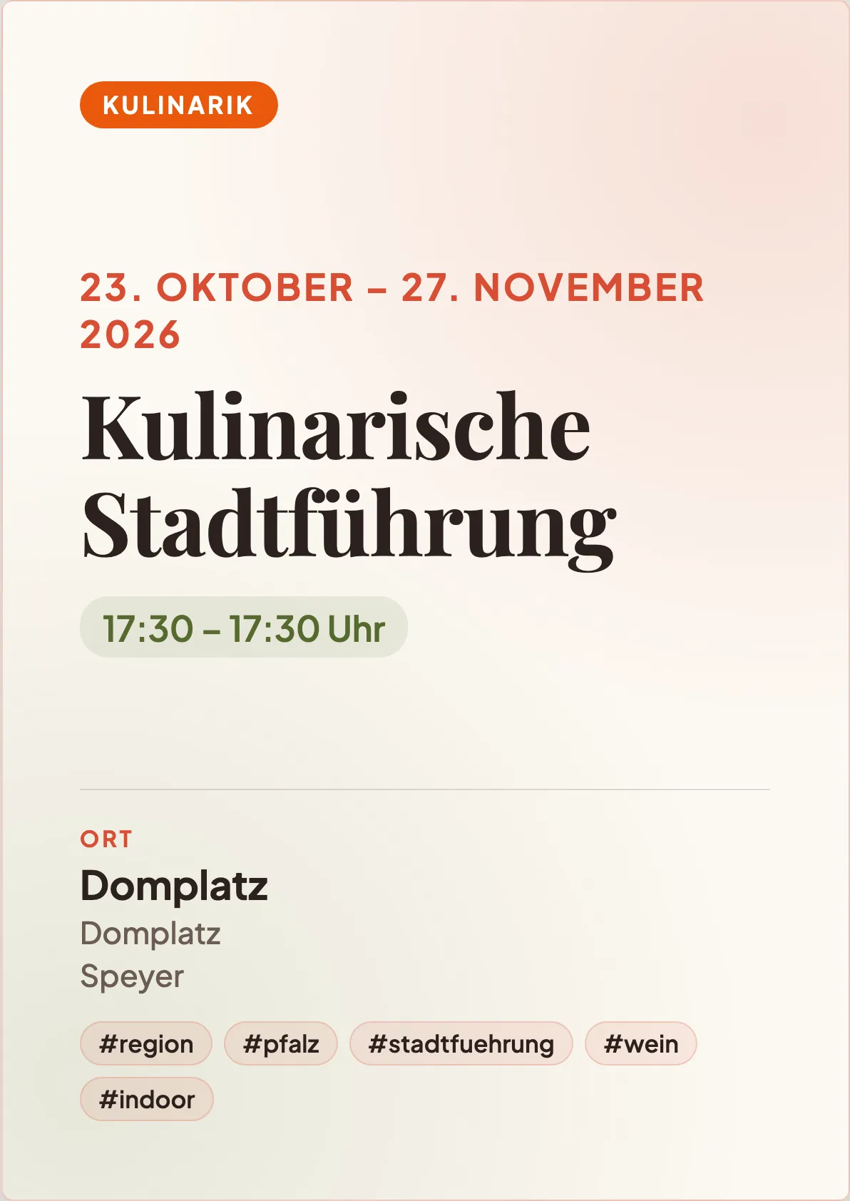 Veranstaltungsflyer