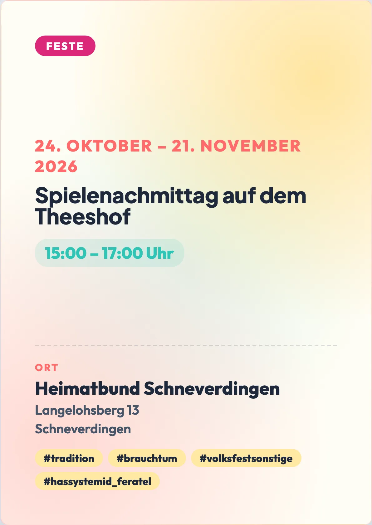 Veranstaltungsflyer