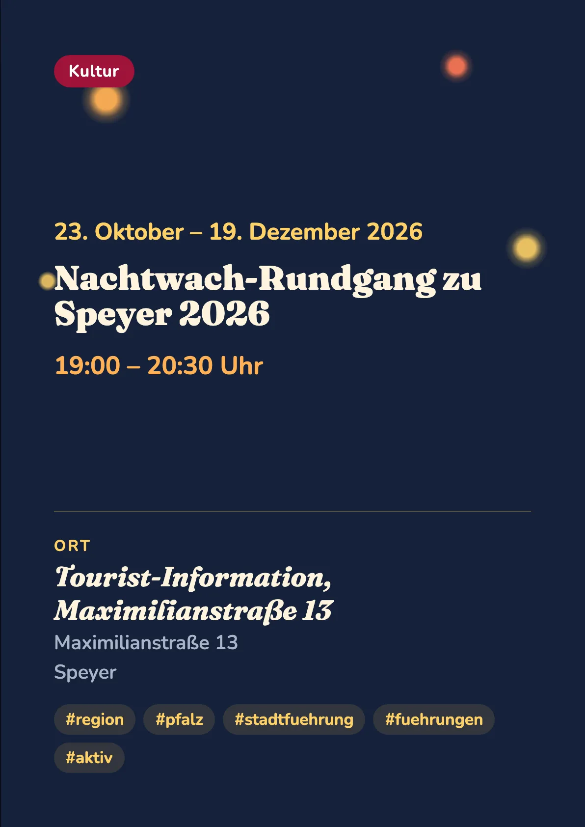 Veranstaltungsflyer