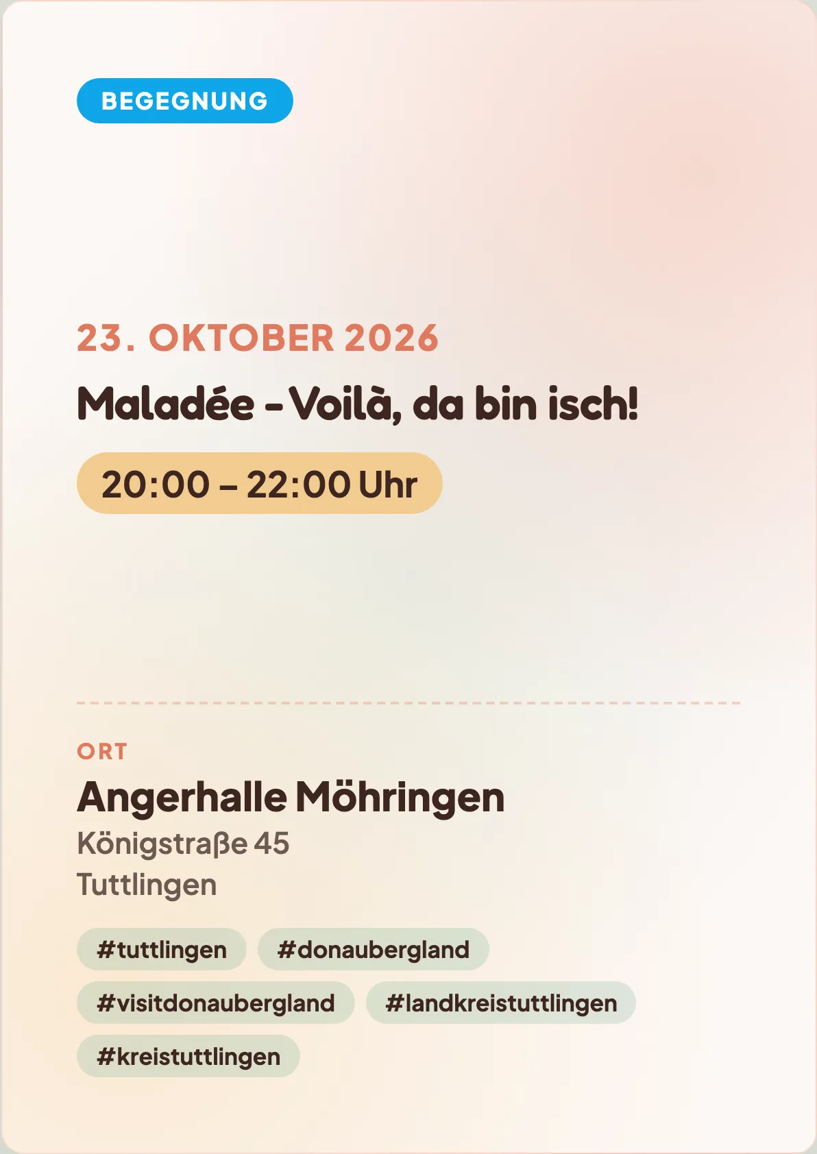 Veranstaltungsflyer