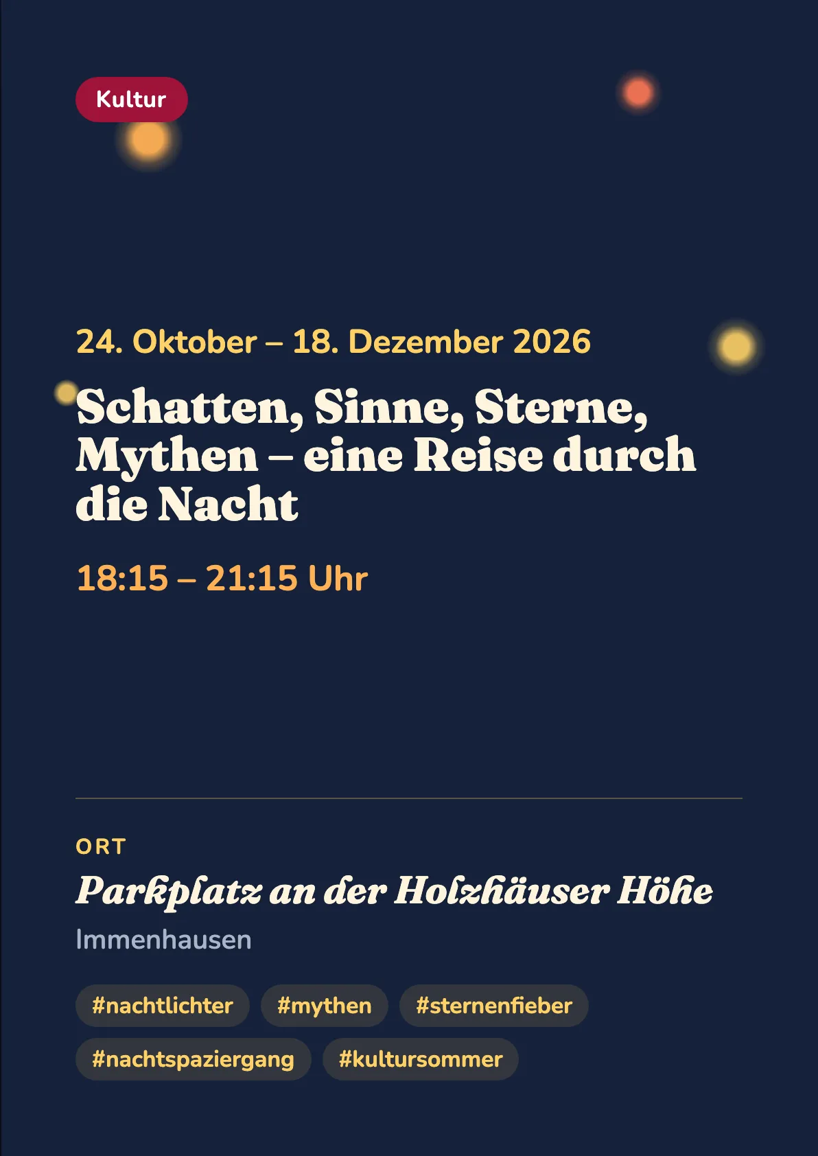 Veranstaltungsflyer