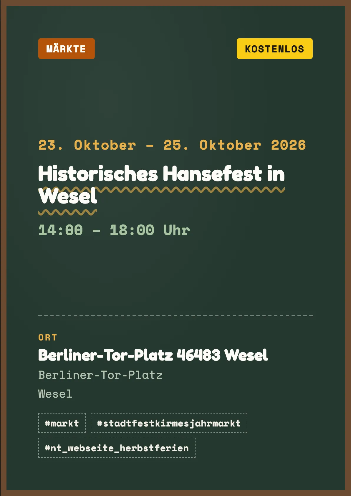 Veranstaltungsflyer