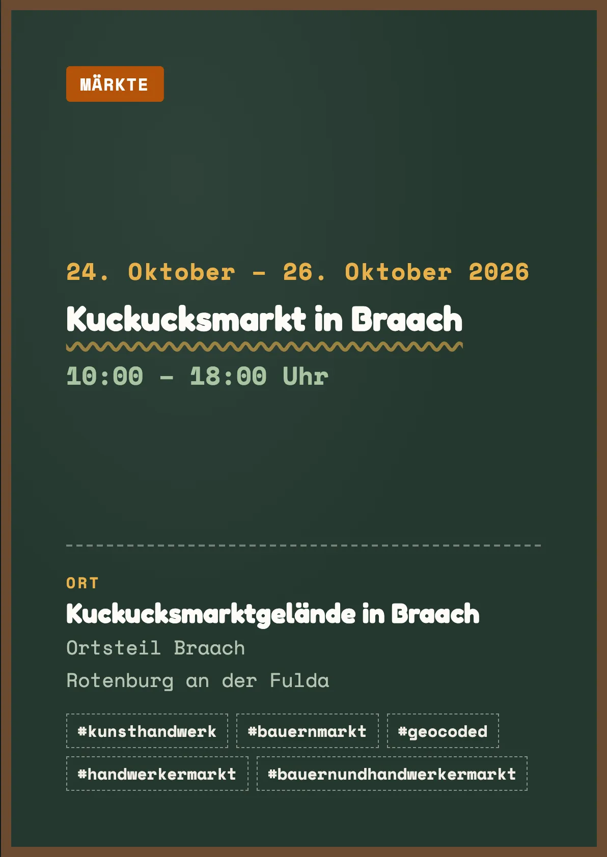 Veranstaltungsflyer