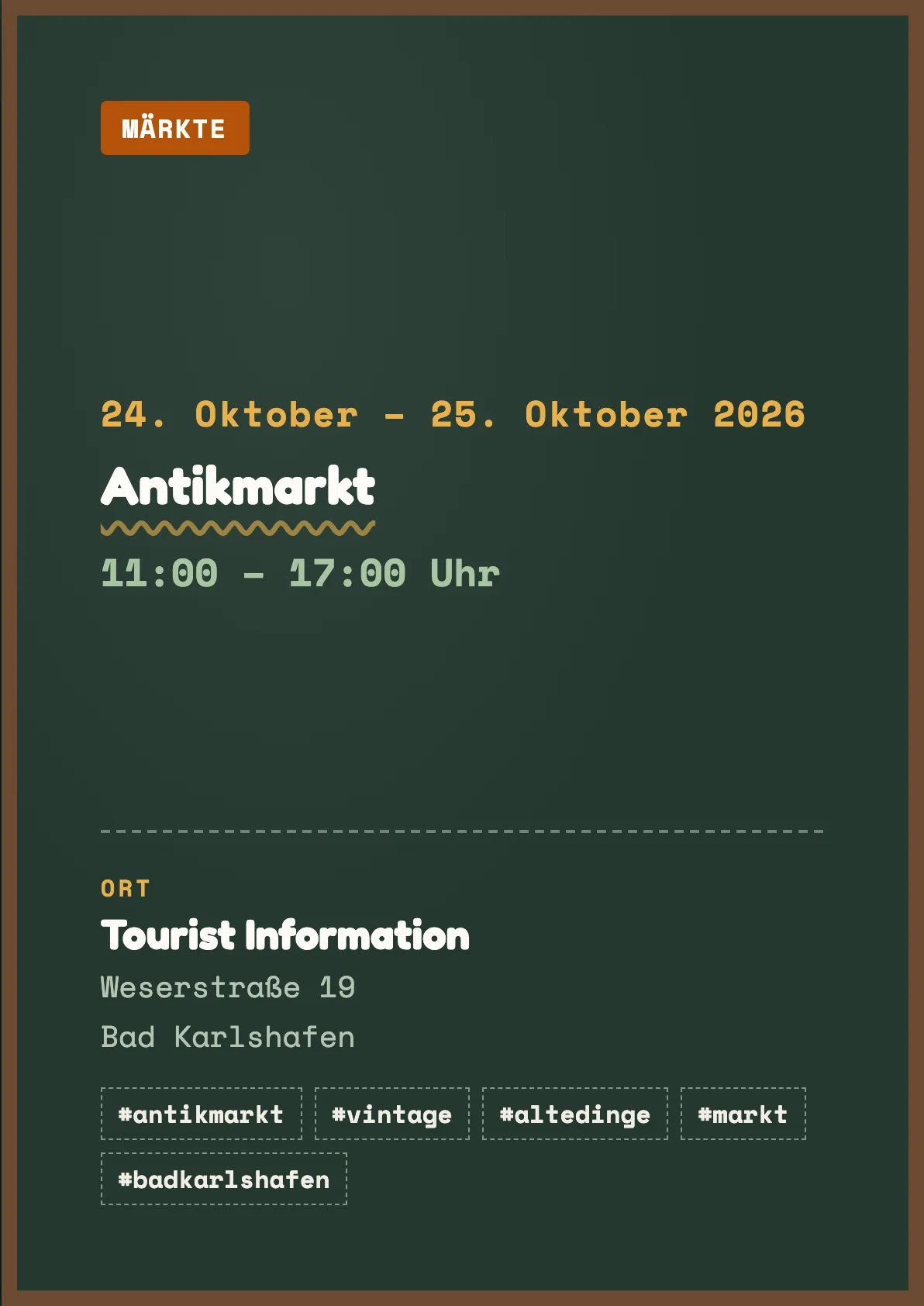 Veranstaltungsflyer