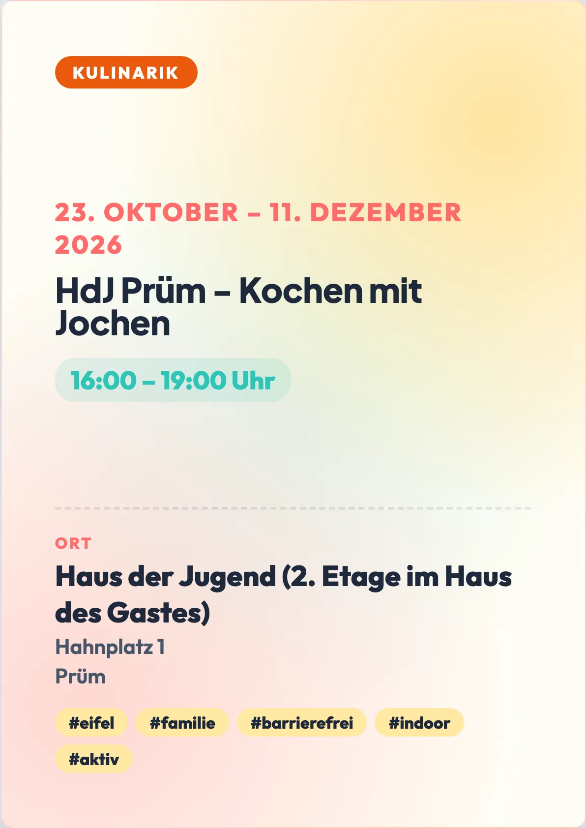 Veranstaltungsflyer