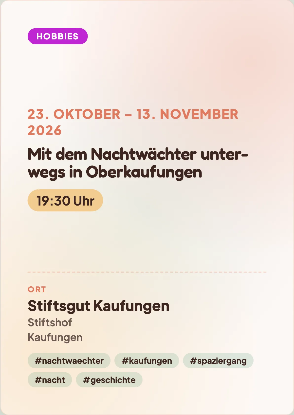 Veranstaltungsflyer
