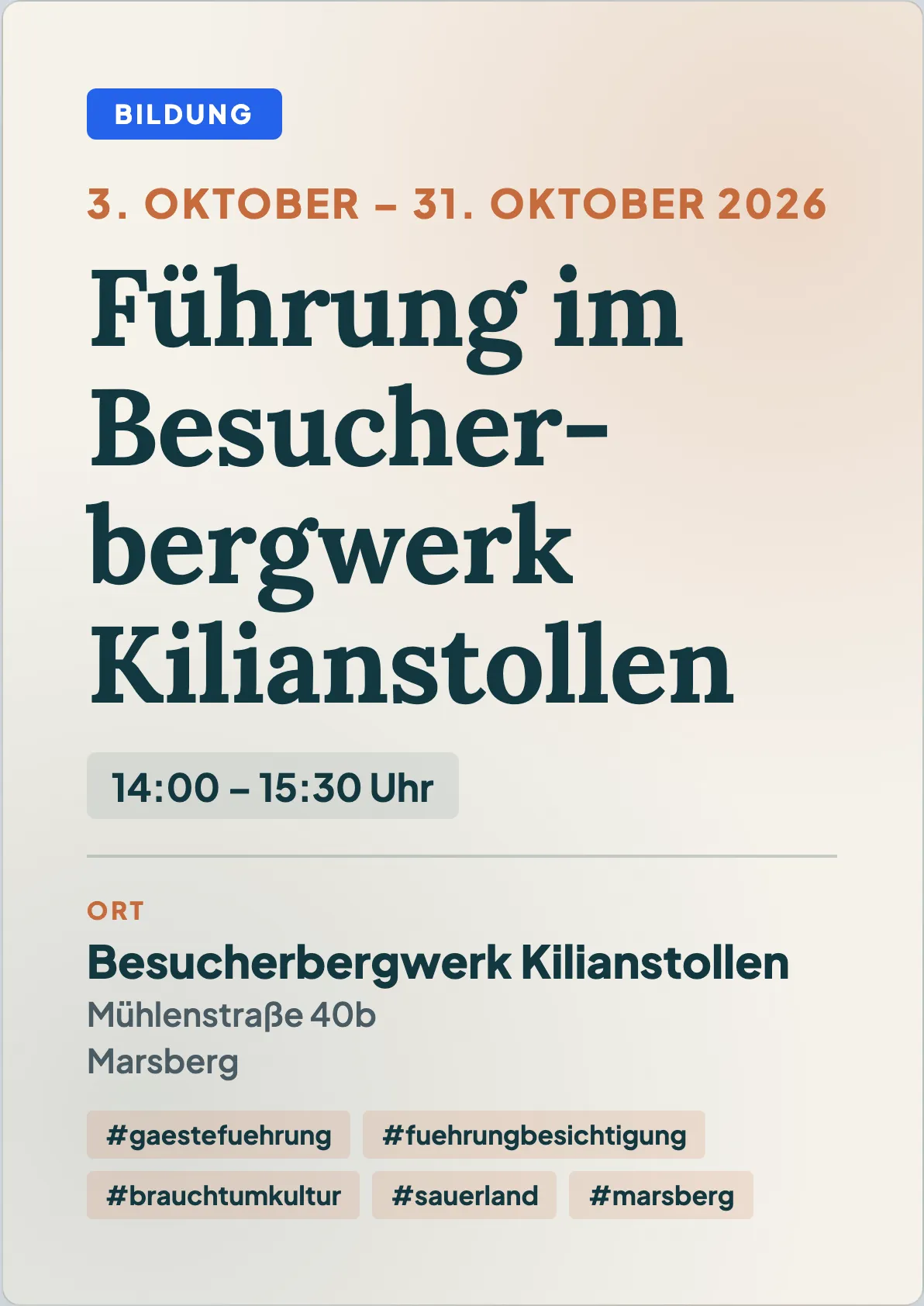 Veranstaltungsflyer
