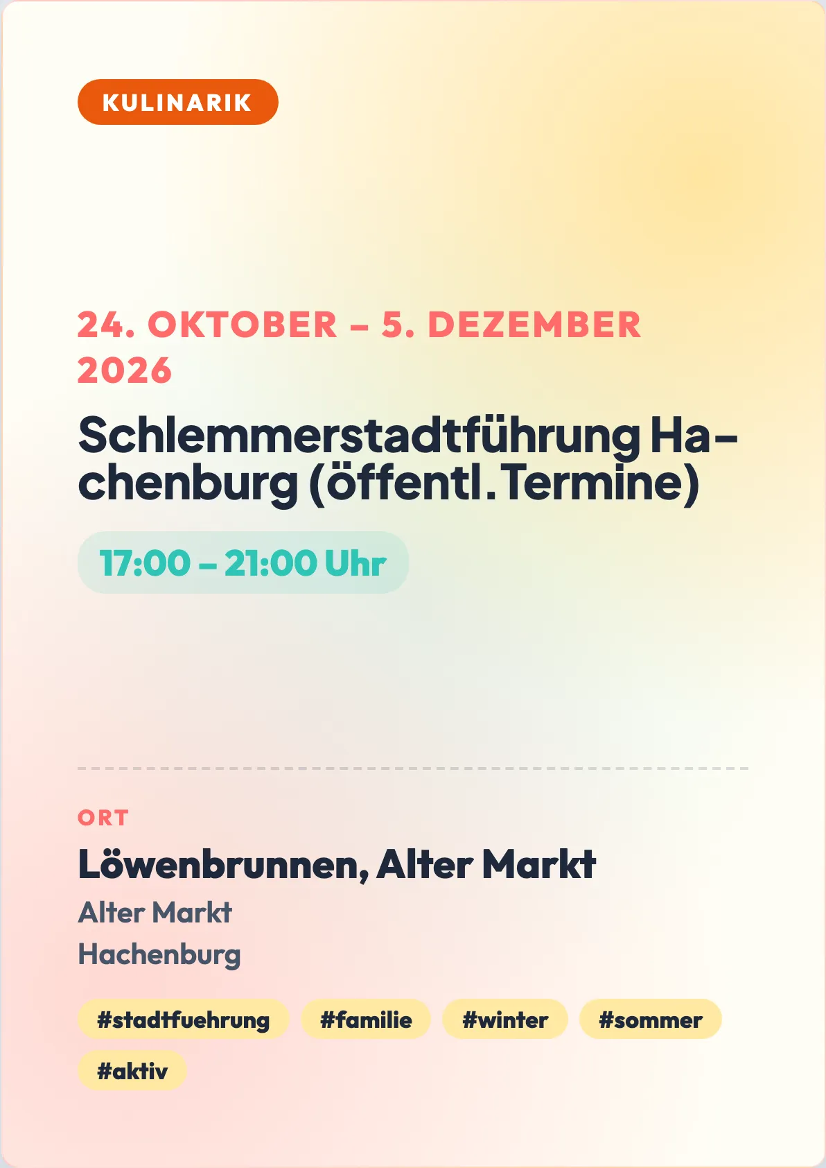 Veranstaltungsflyer
