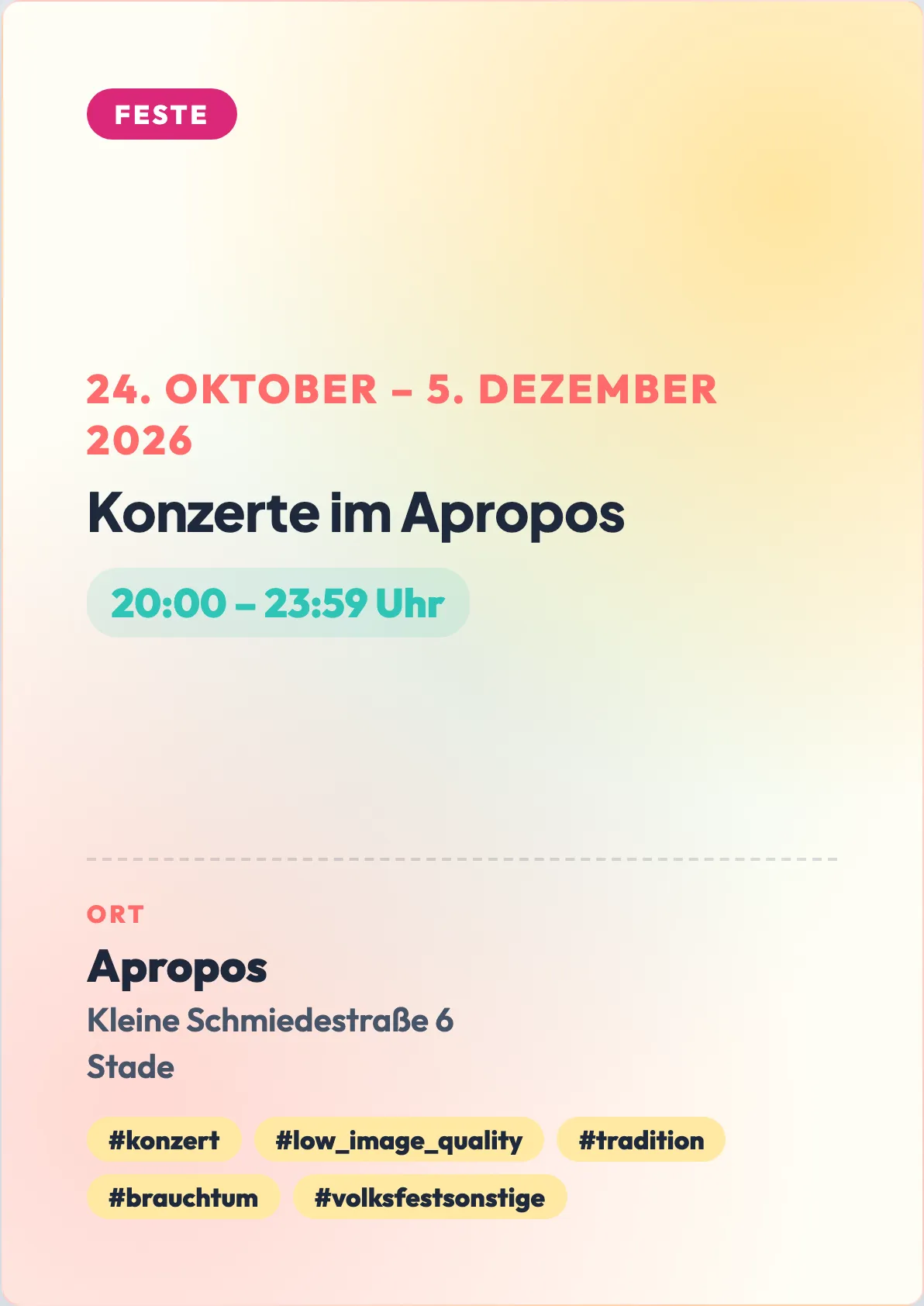 Veranstaltungsflyer