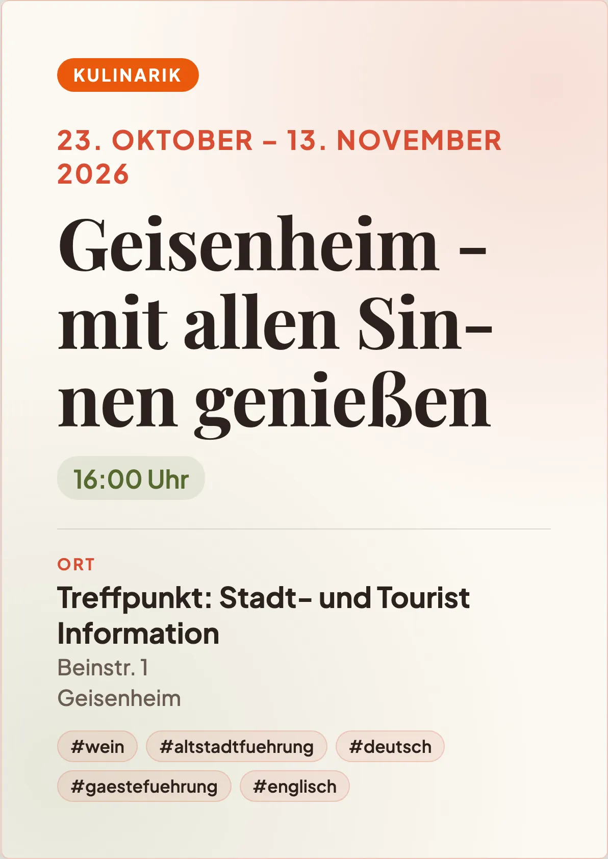 Veranstaltungsflyer