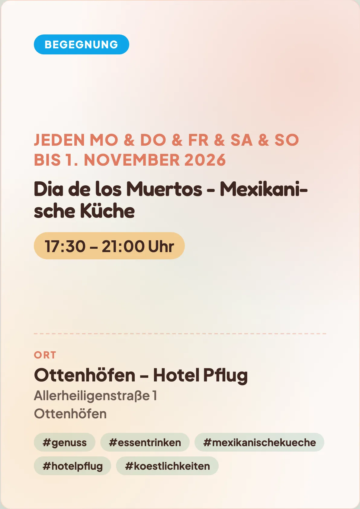 Veranstaltungsflyer
