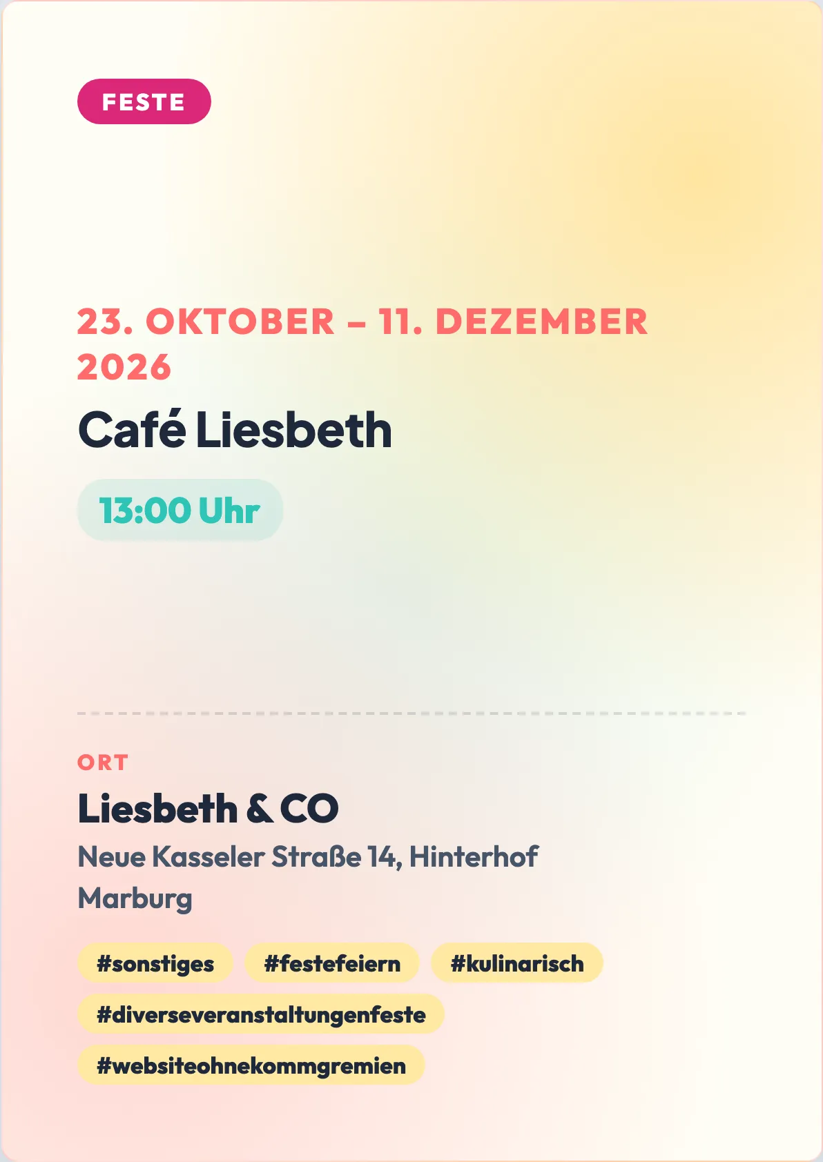 Veranstaltungsflyer