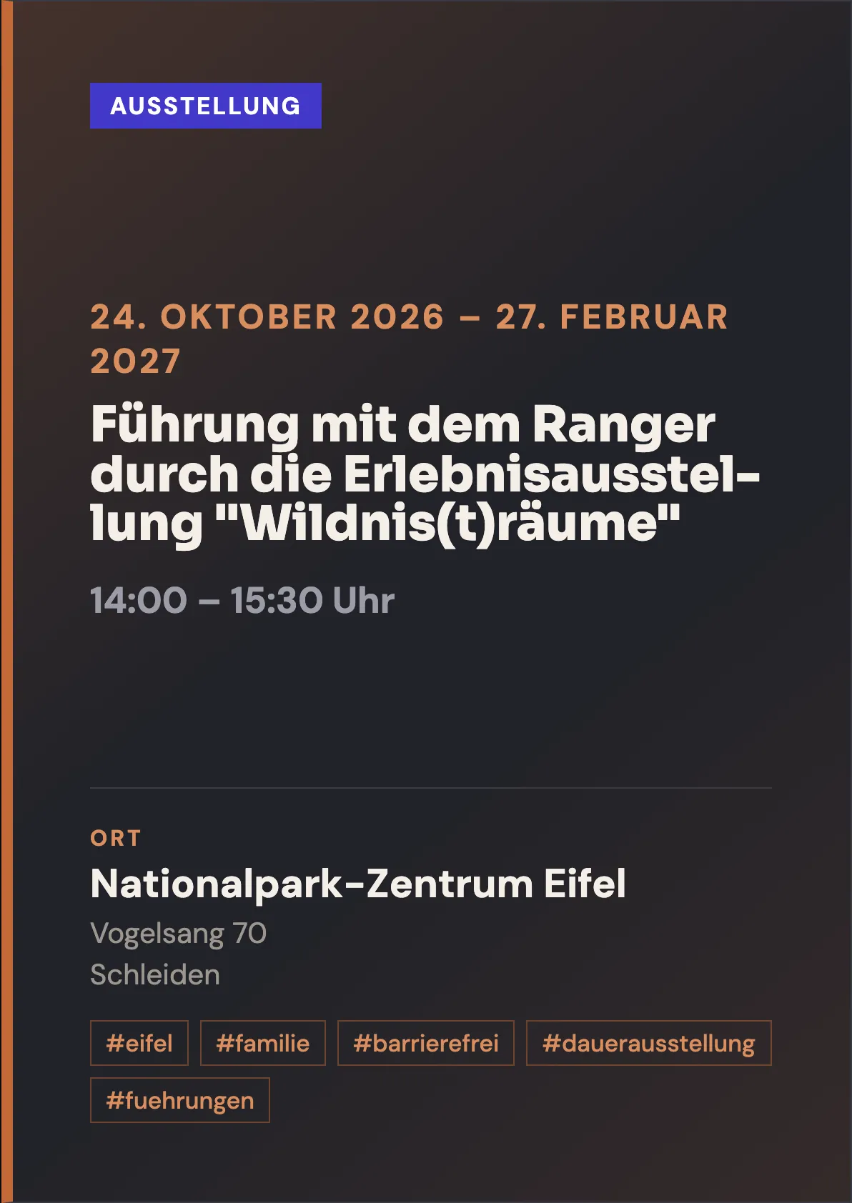Veranstaltungsflyer