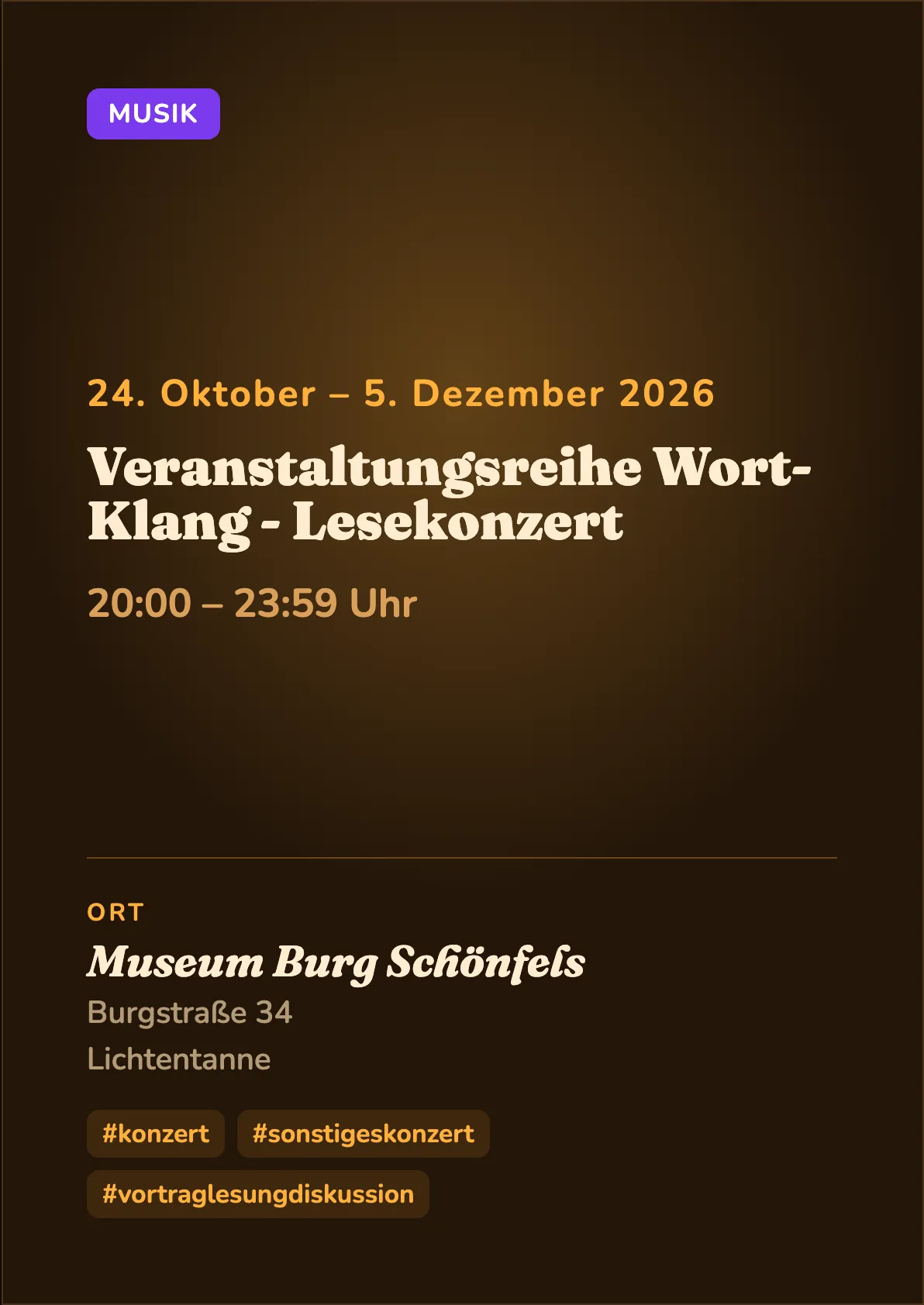 Veranstaltungsflyer