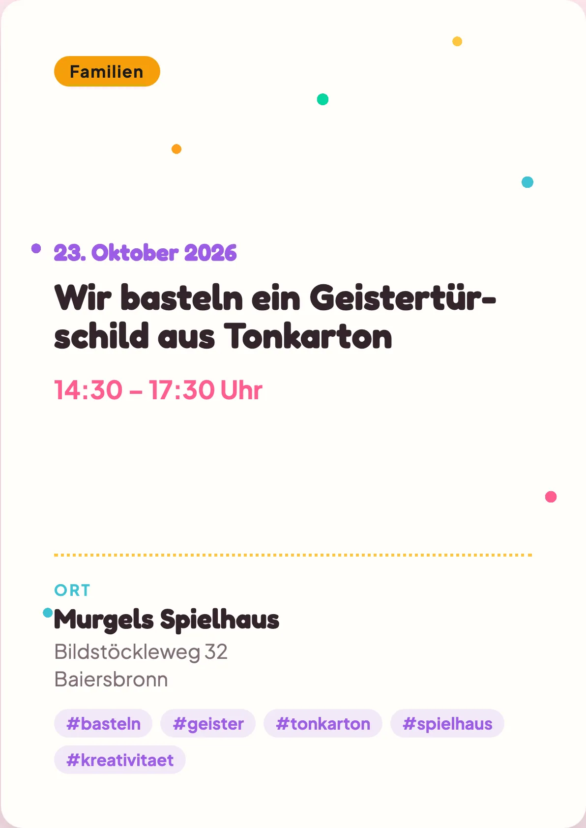 Veranstaltungsflyer