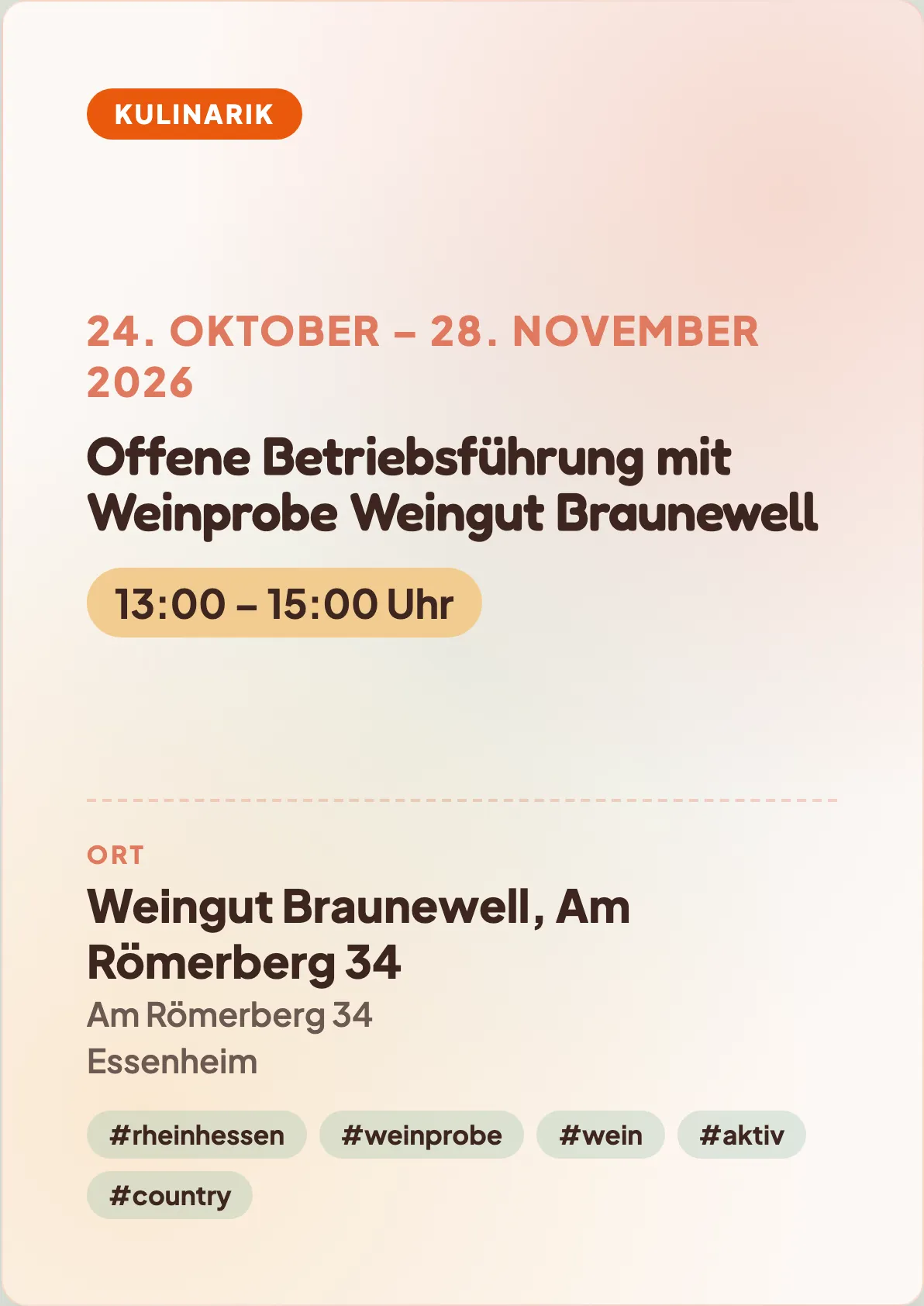 Veranstaltungsflyer