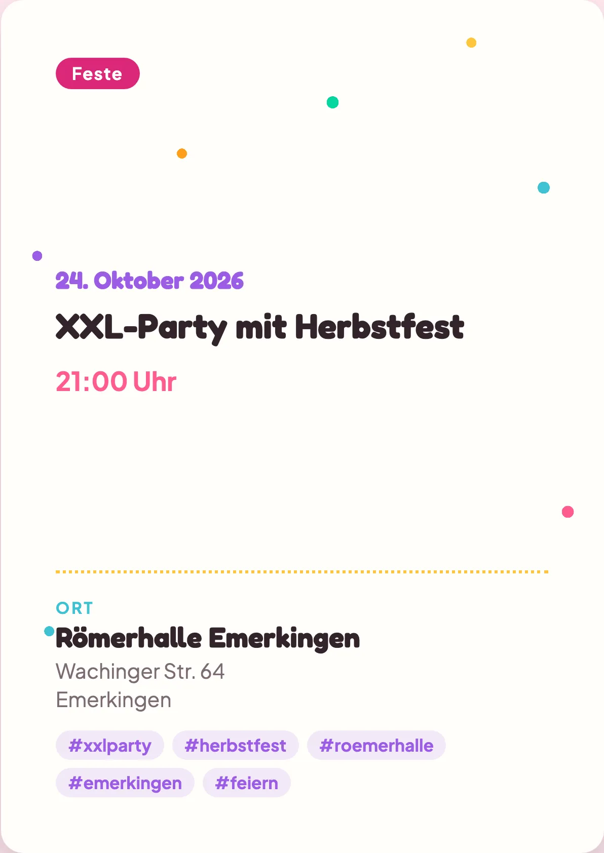 Veranstaltungsflyer