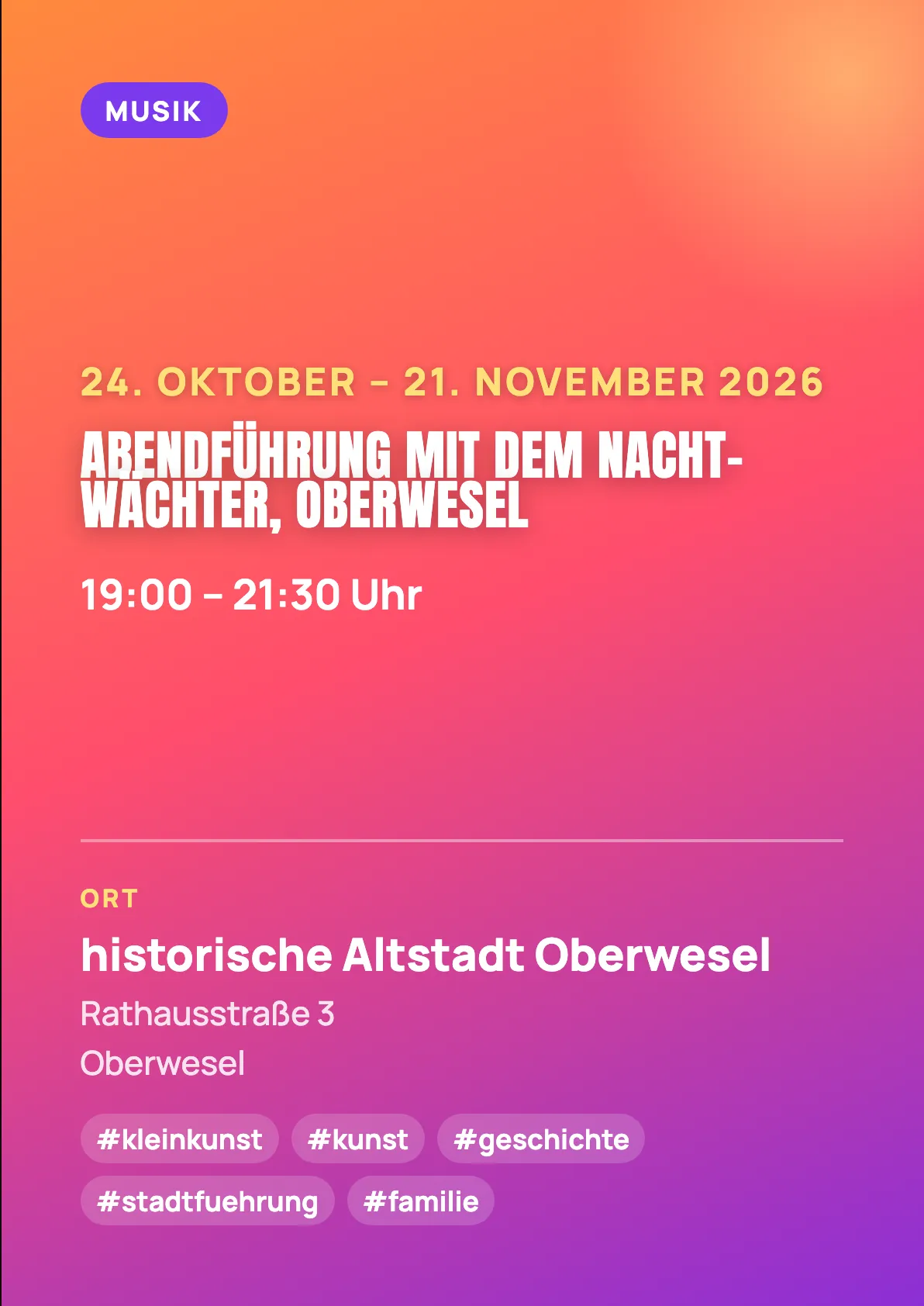 Veranstaltungsflyer