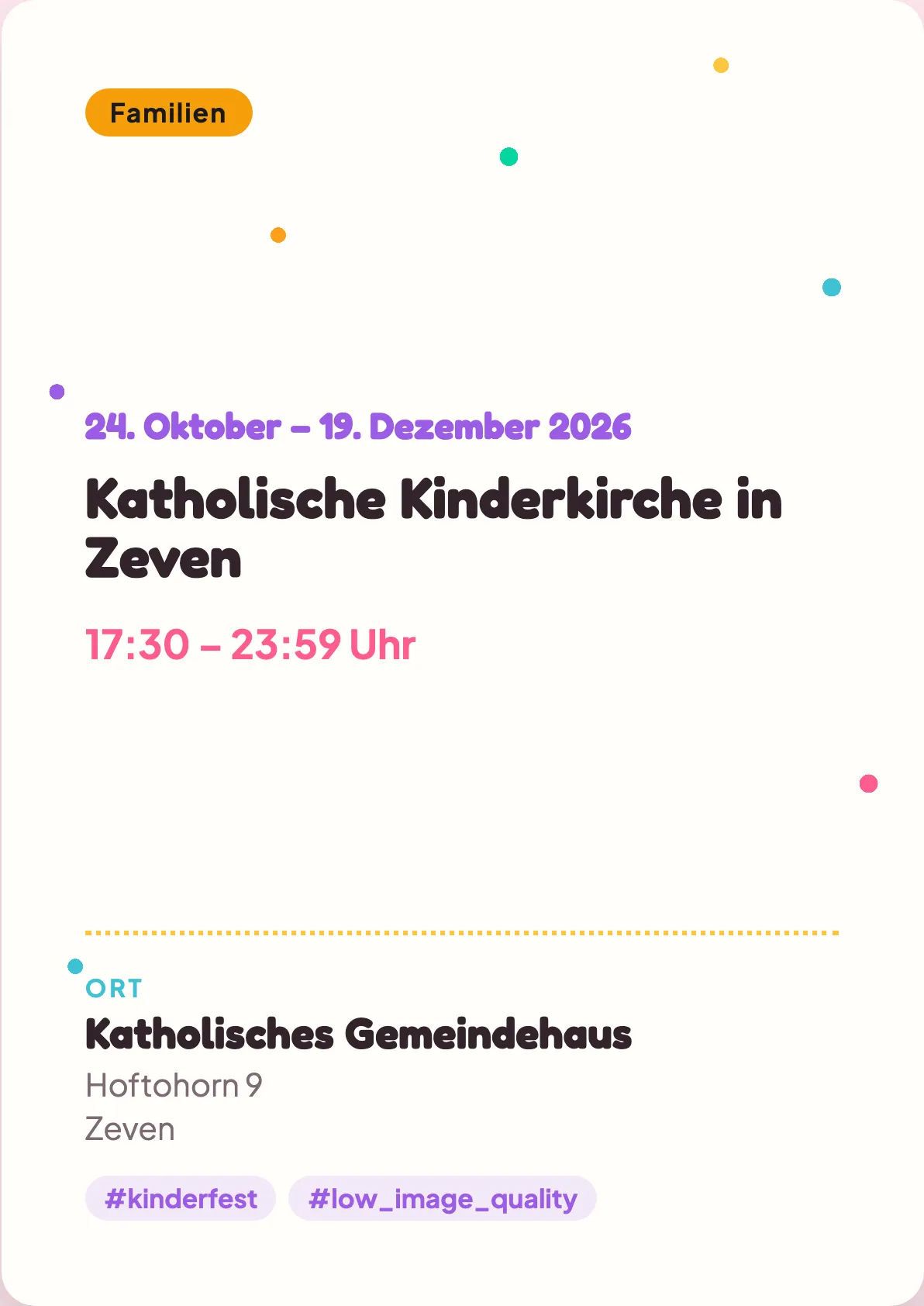 Veranstaltungsflyer