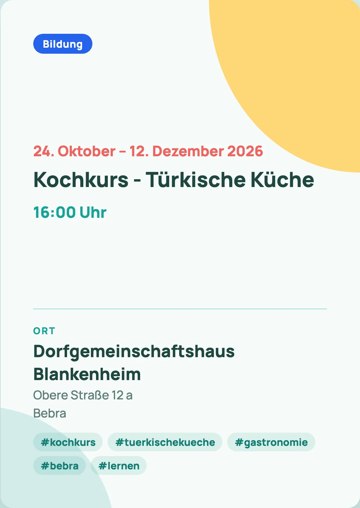 Veranstaltungsflyer
