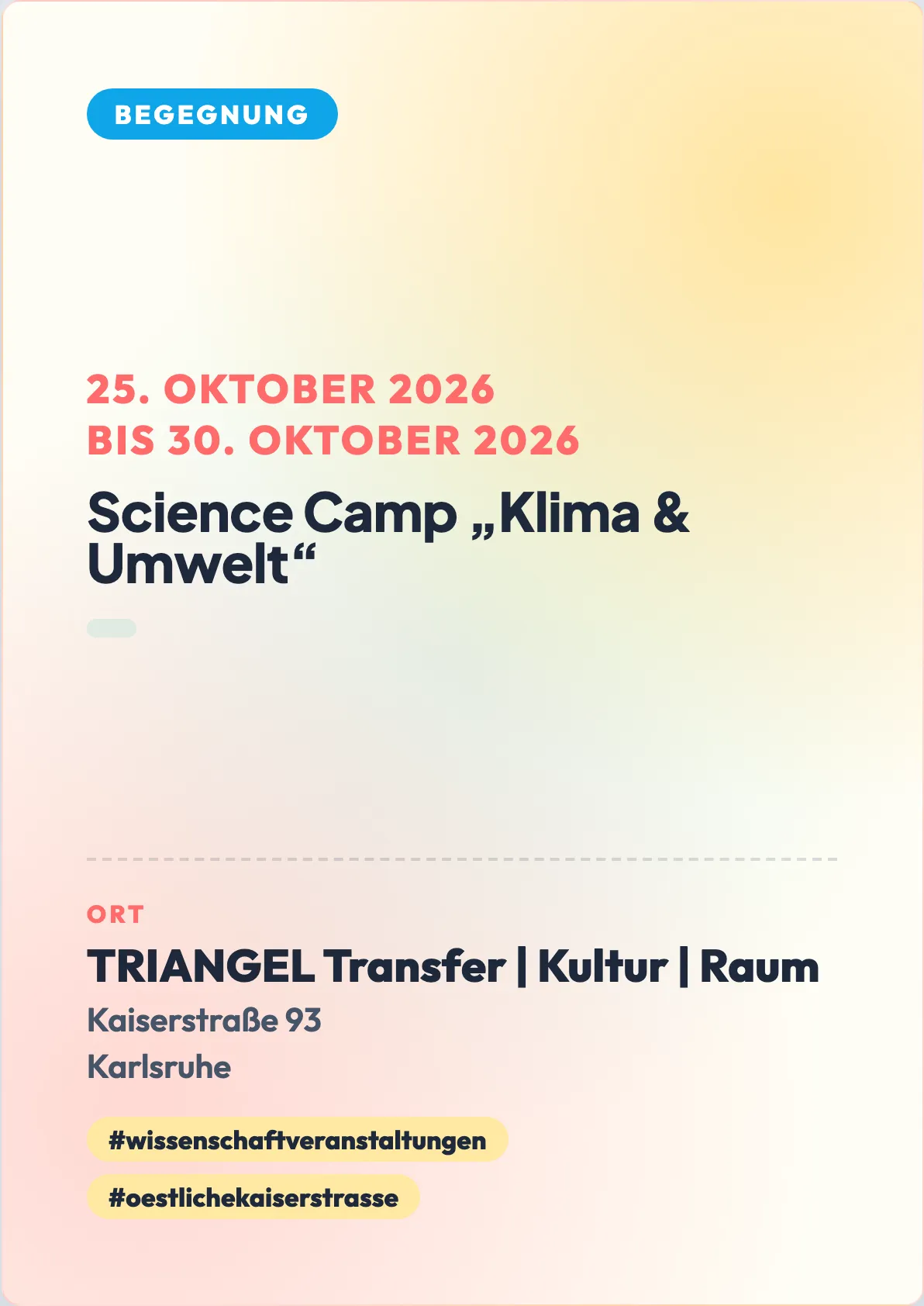 Veranstaltungsflyer