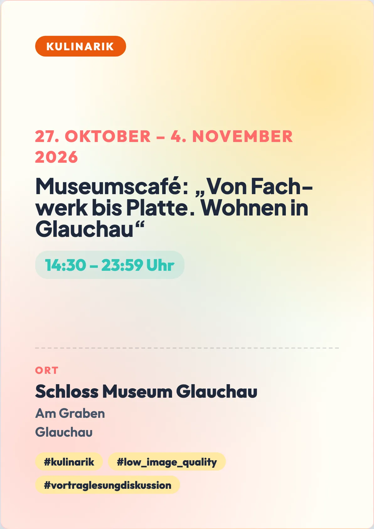 Veranstaltungsflyer