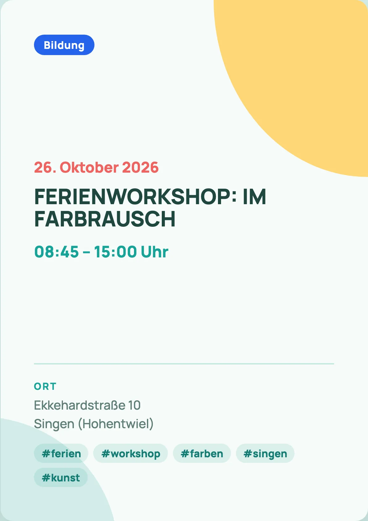 Veranstaltungsflyer