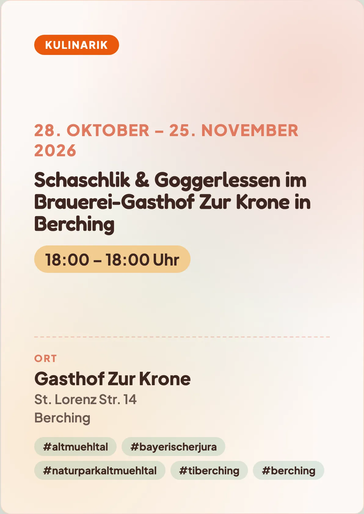 Veranstaltungsflyer
