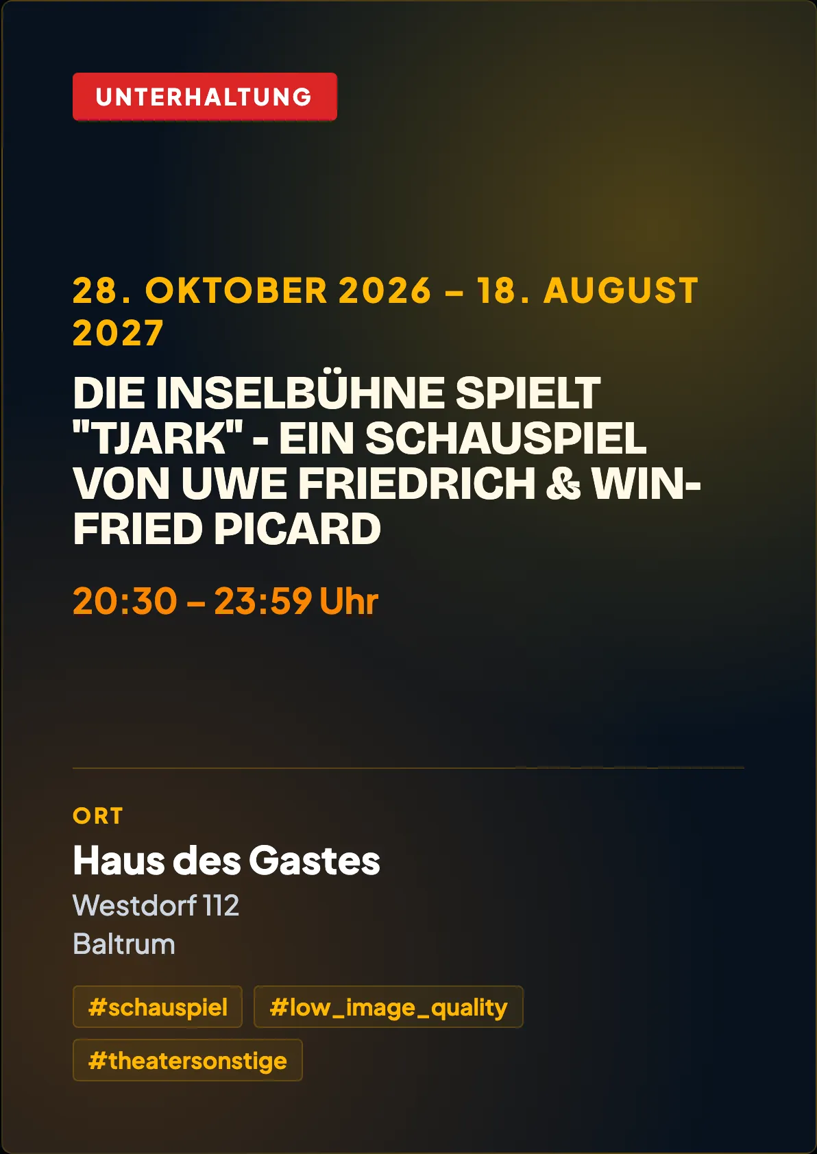 Veranstaltungsflyer