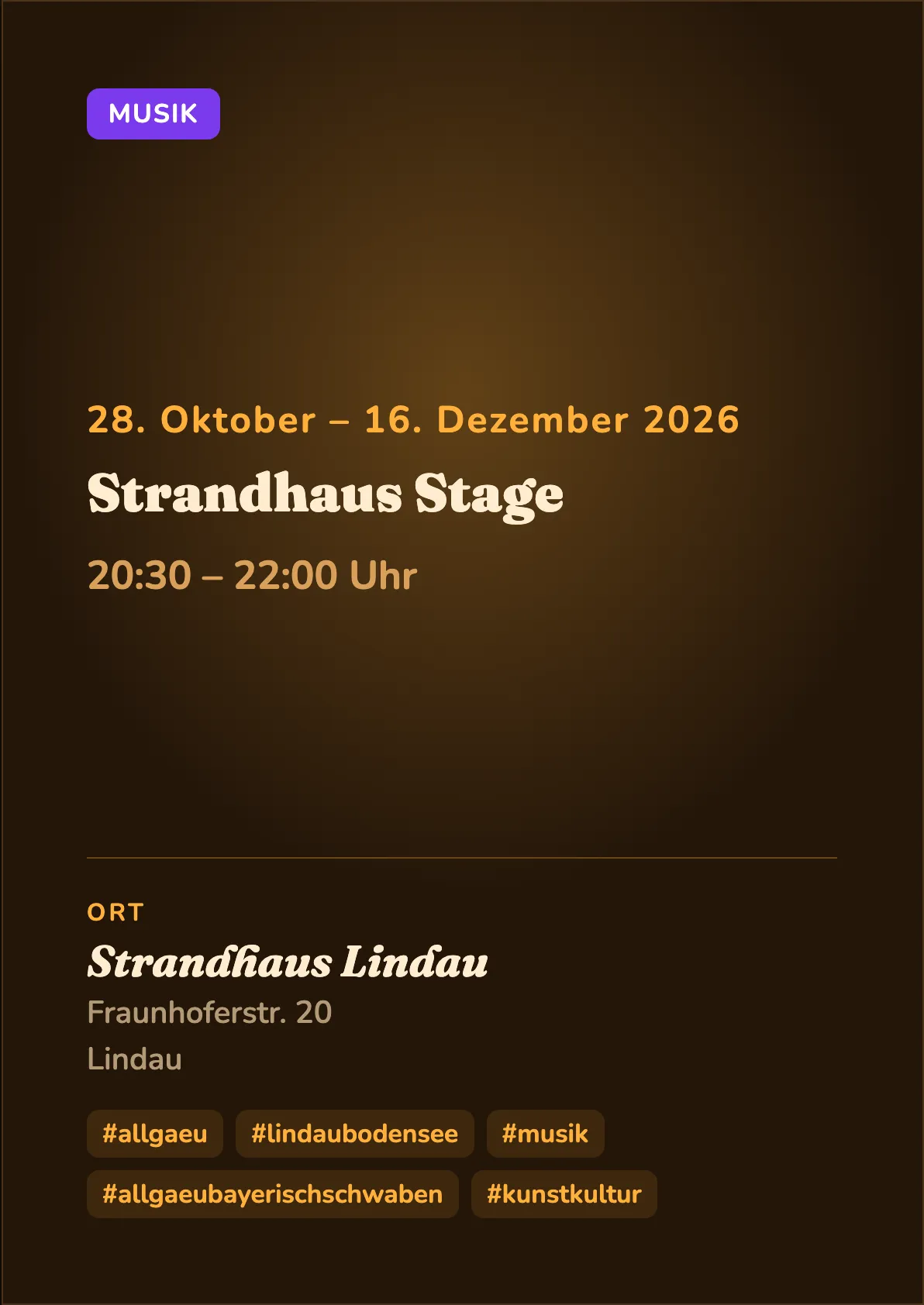 Veranstaltungsflyer