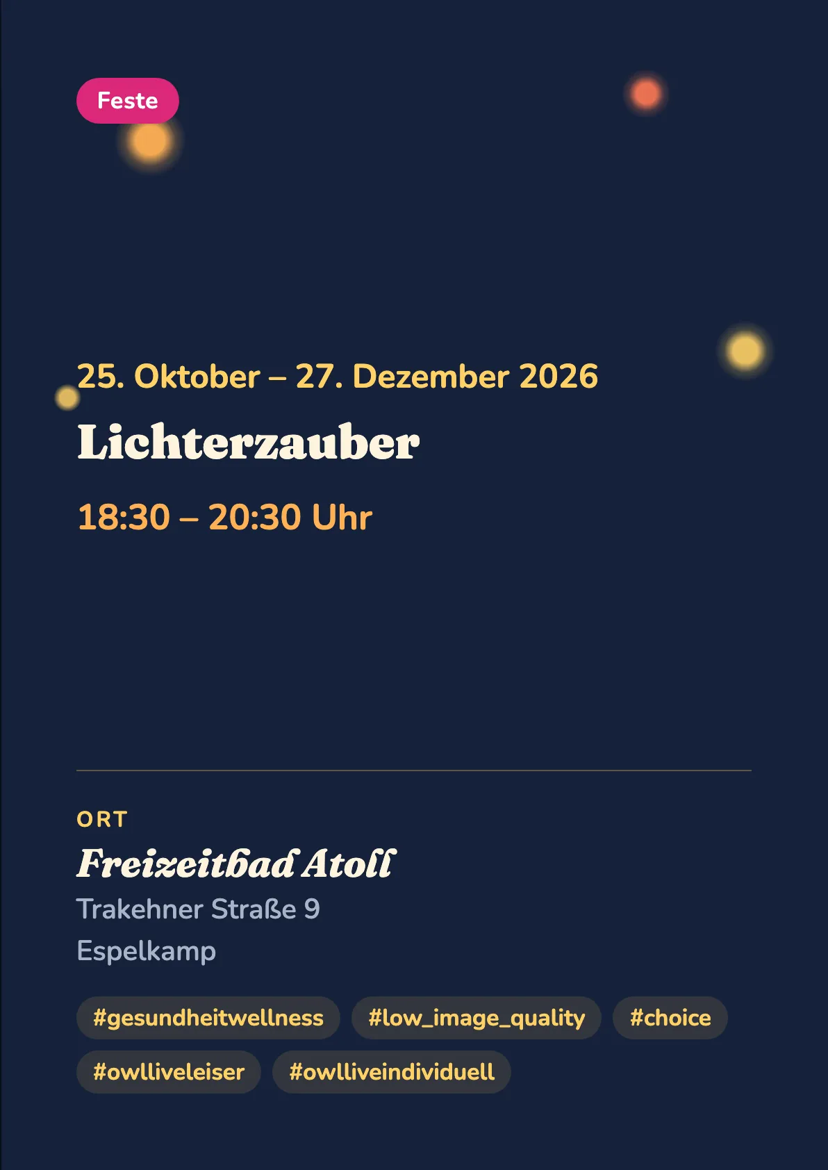 Veranstaltungsflyer