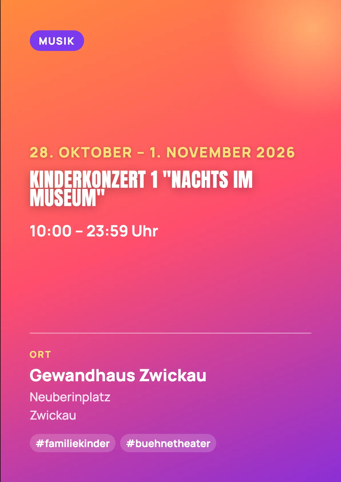 Veranstaltungsflyer