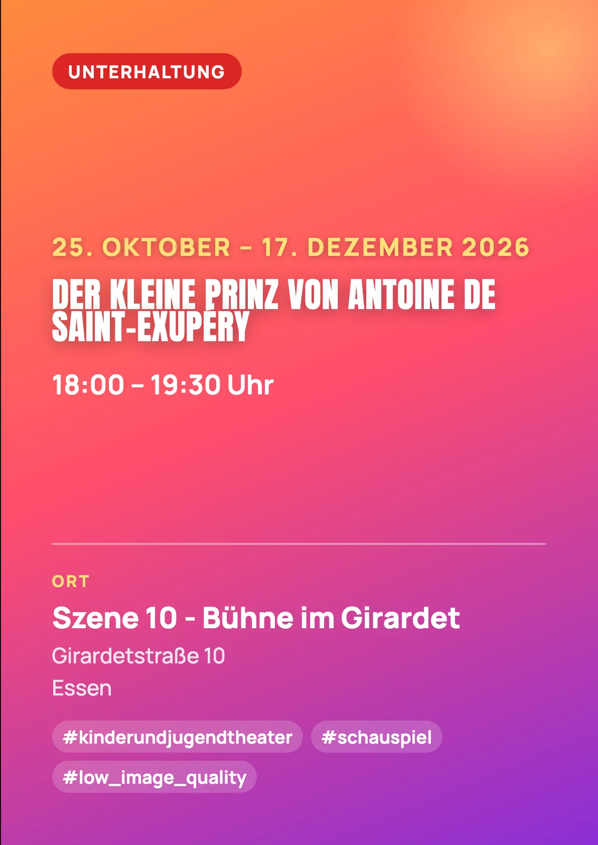 Veranstaltungsflyer