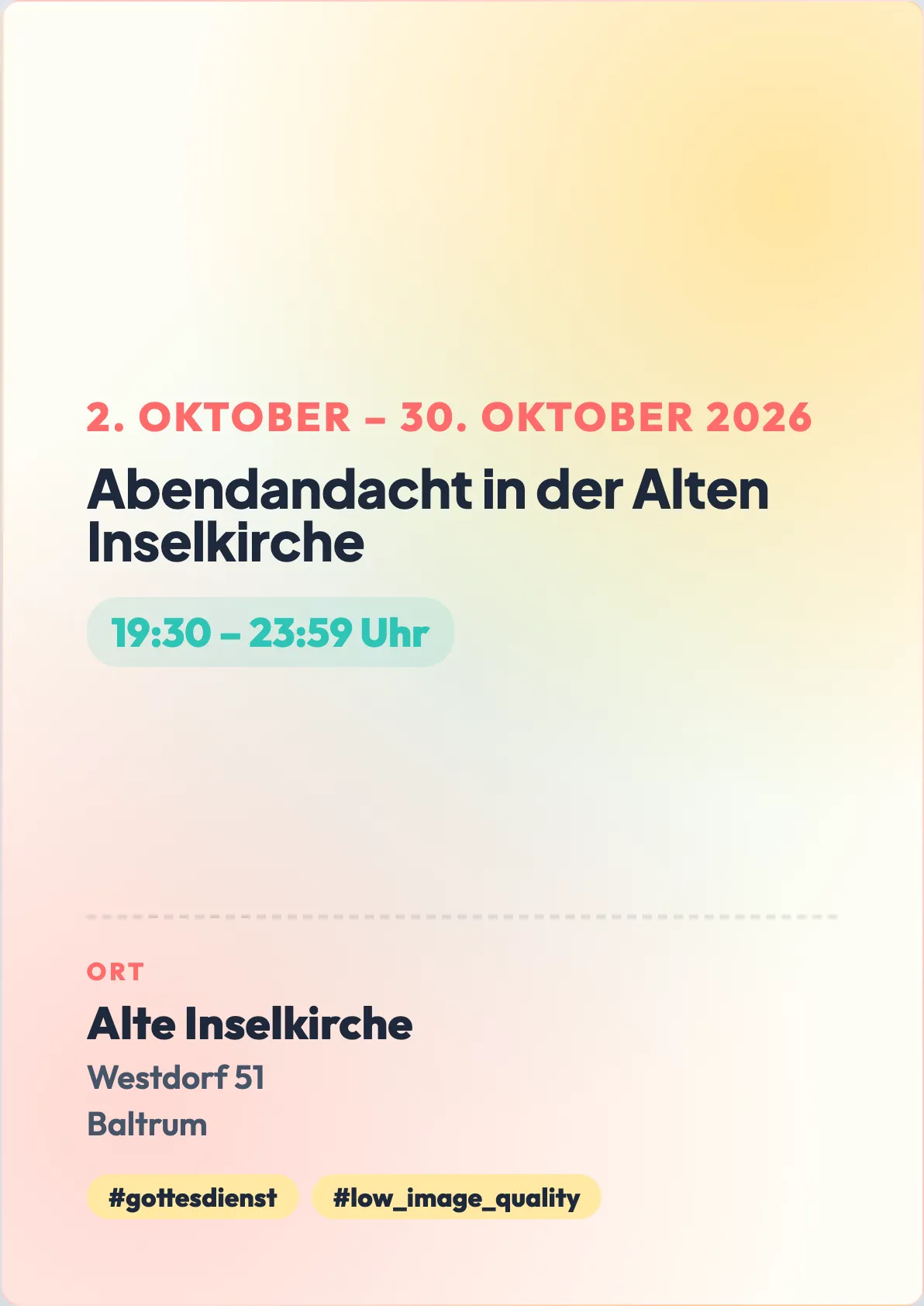 Veranstaltungsflyer