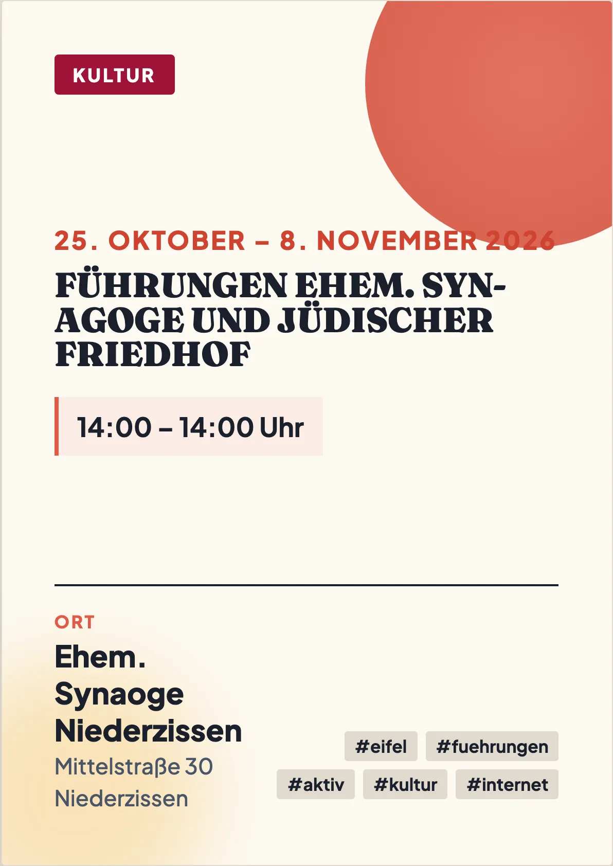 Veranstaltungsflyer
