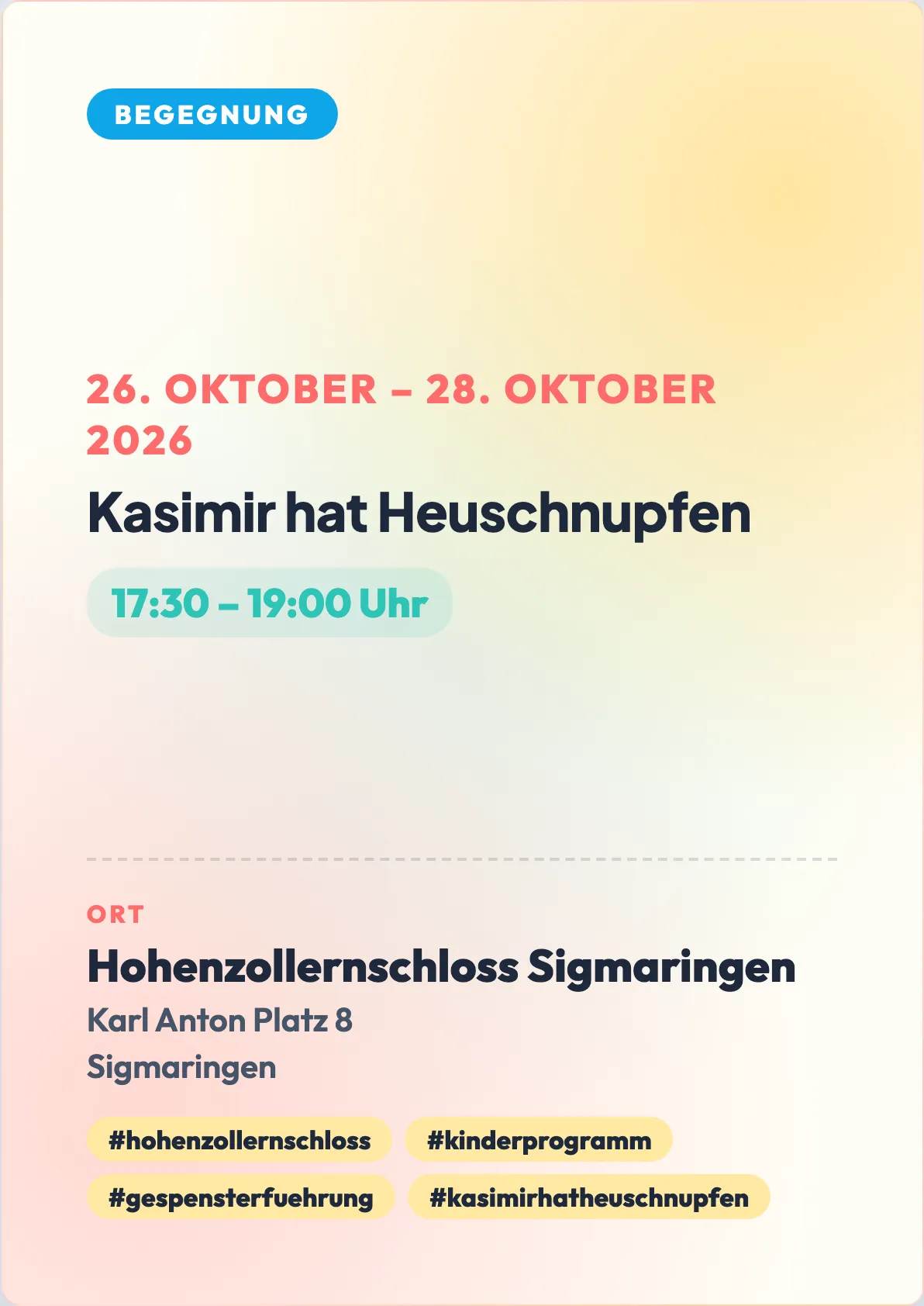 Veranstaltungsflyer