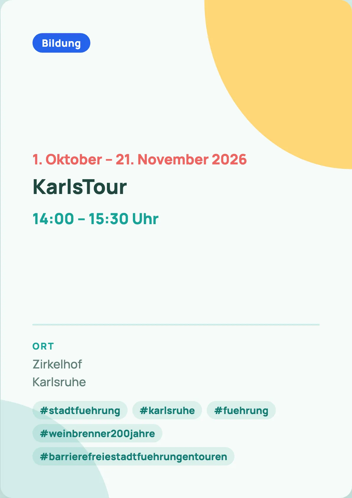 Veranstaltungsflyer