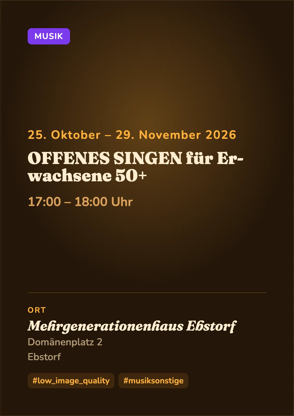 Veranstaltungsflyer