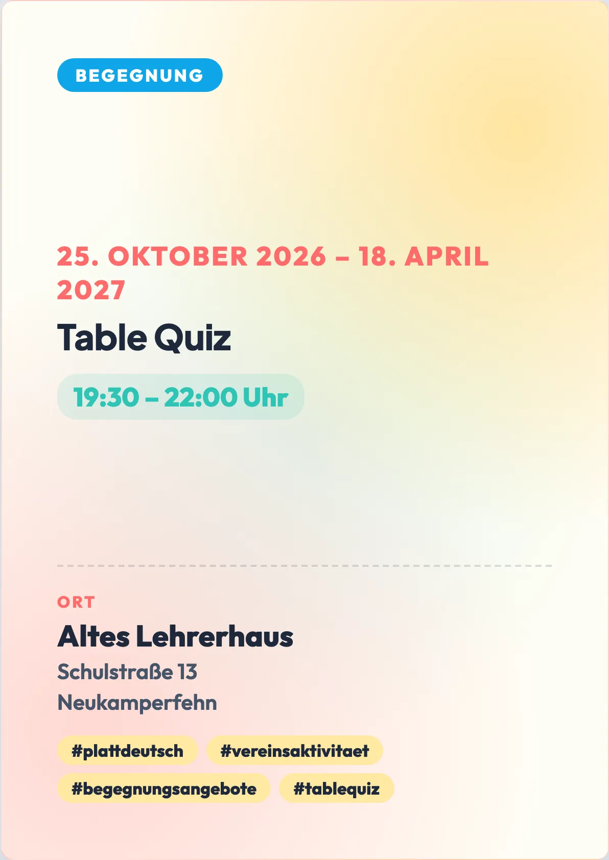 Veranstaltungsflyer
