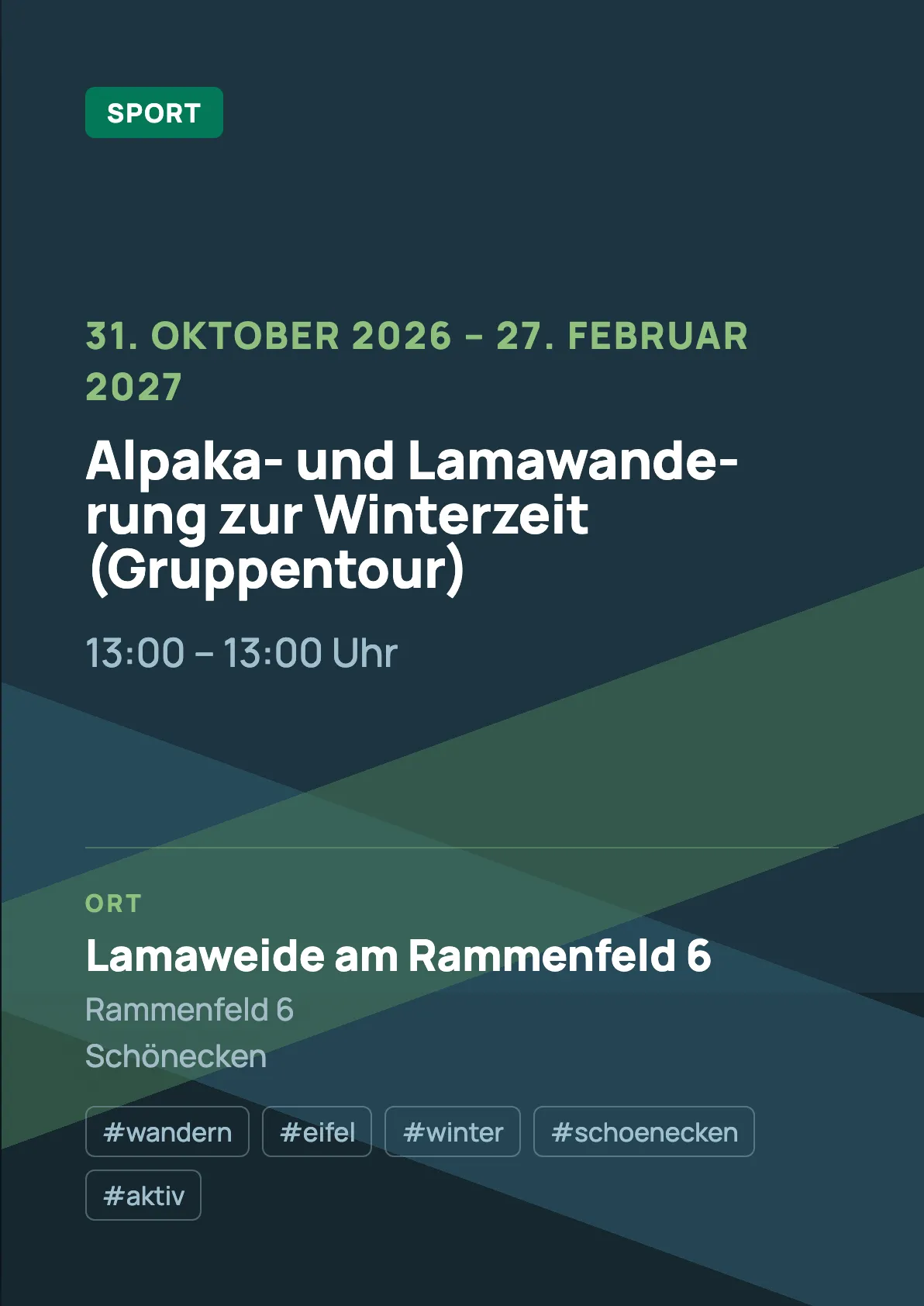 Veranstaltungsflyer