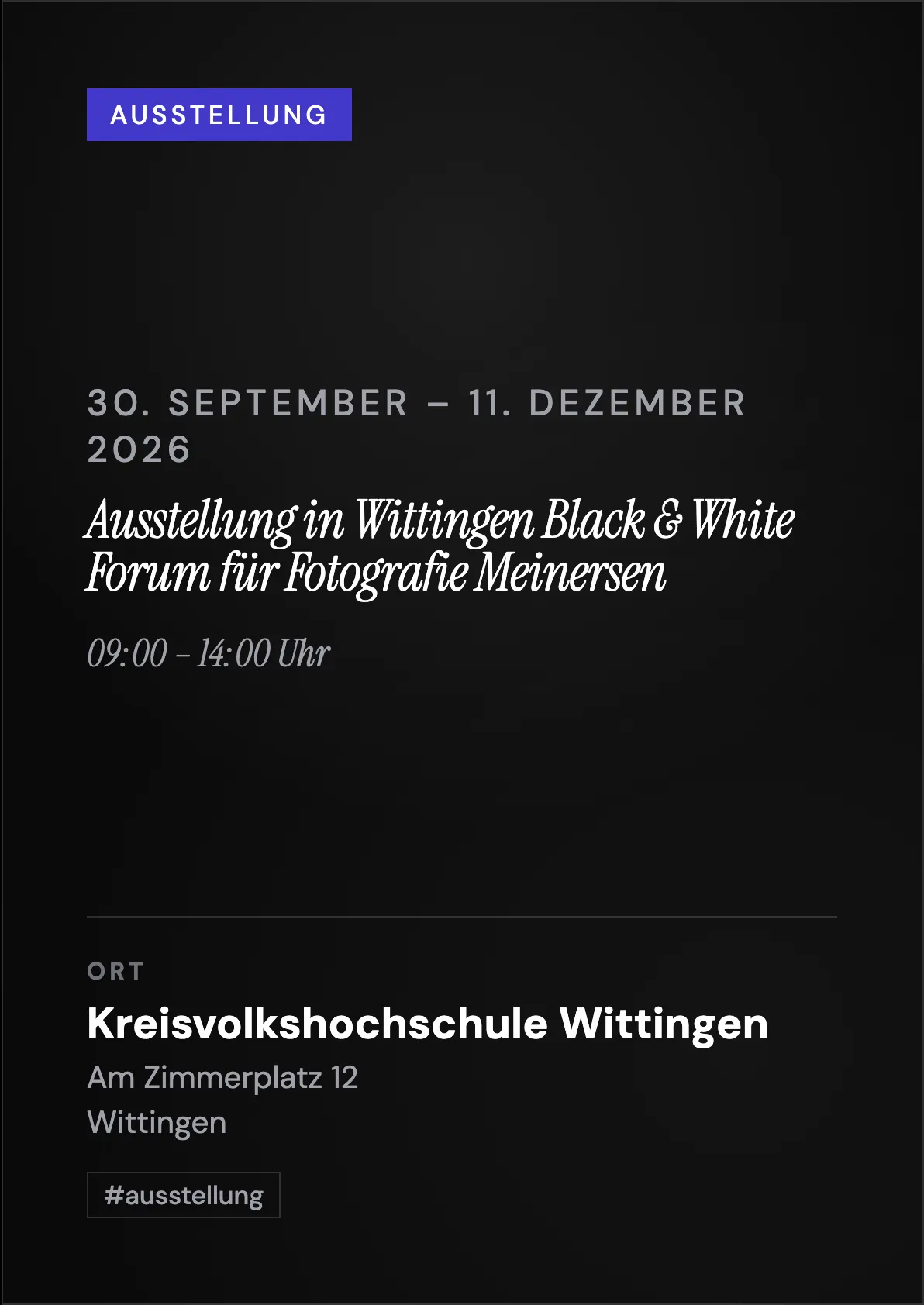 Veranstaltungsflyer