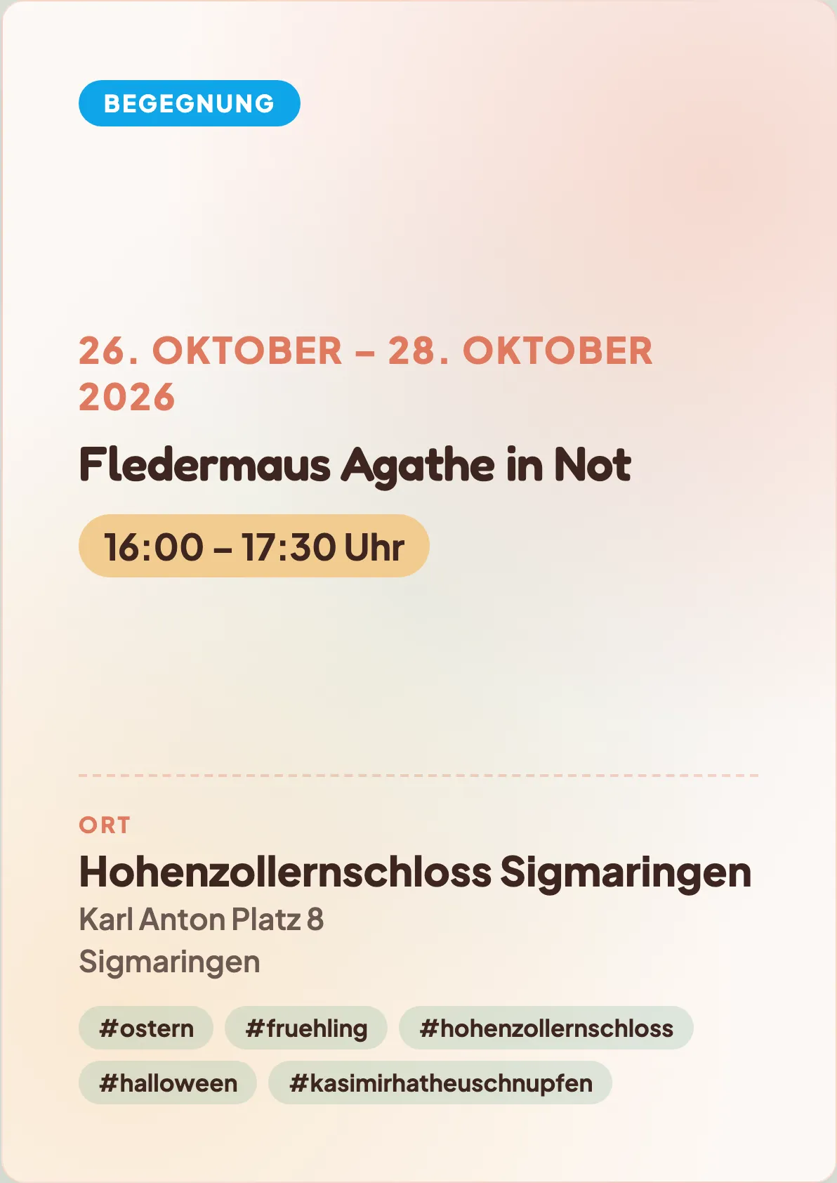 Veranstaltungsflyer