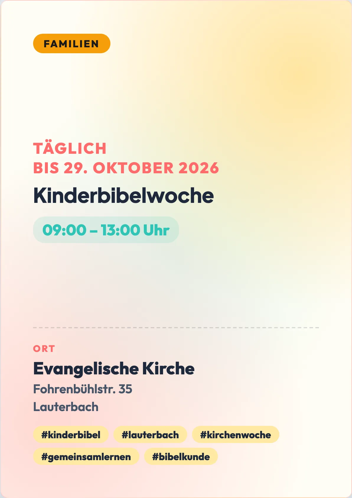 Veranstaltungsflyer