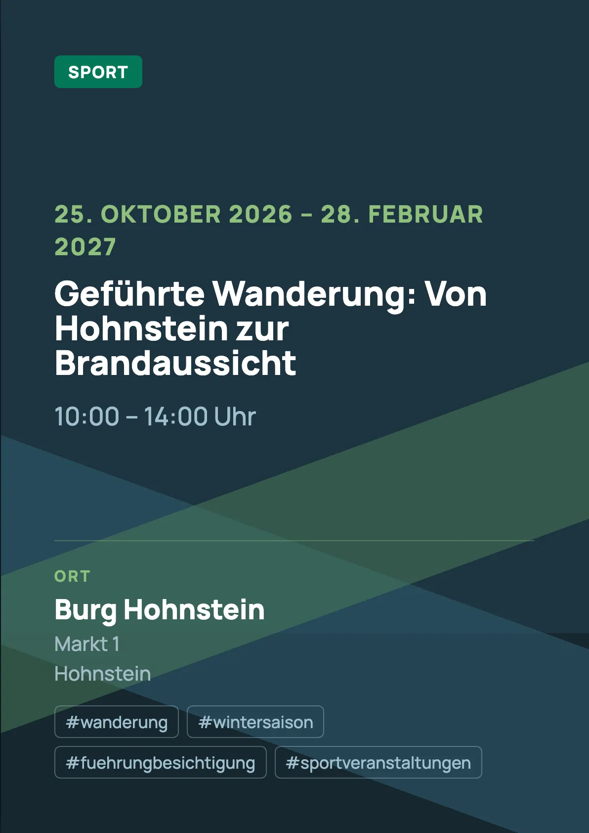 Veranstaltungsflyer