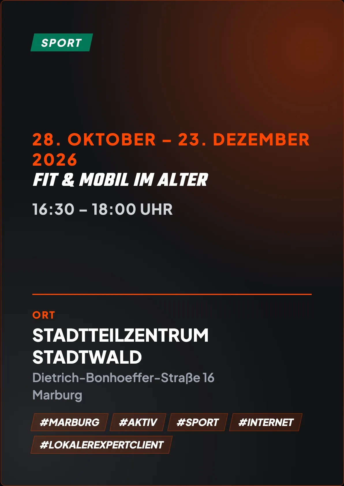 Veranstaltungsflyer