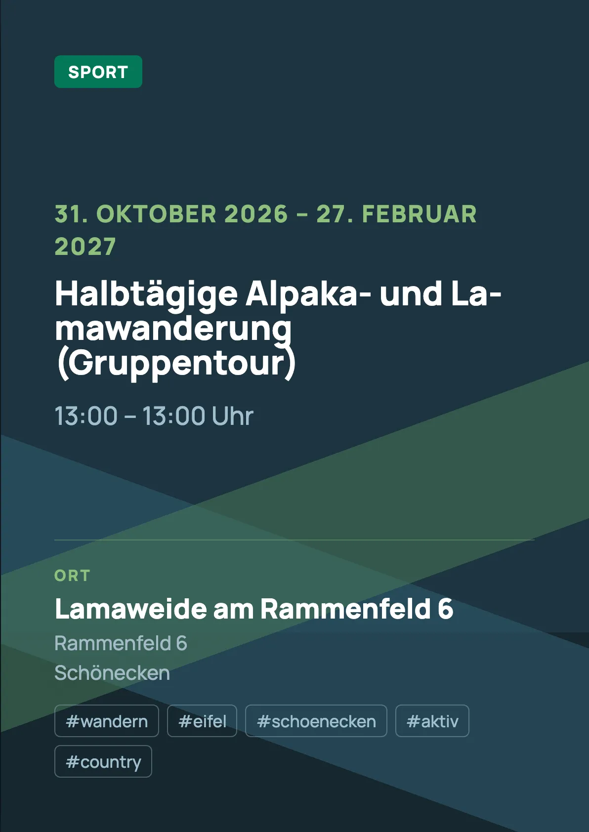Veranstaltungsflyer