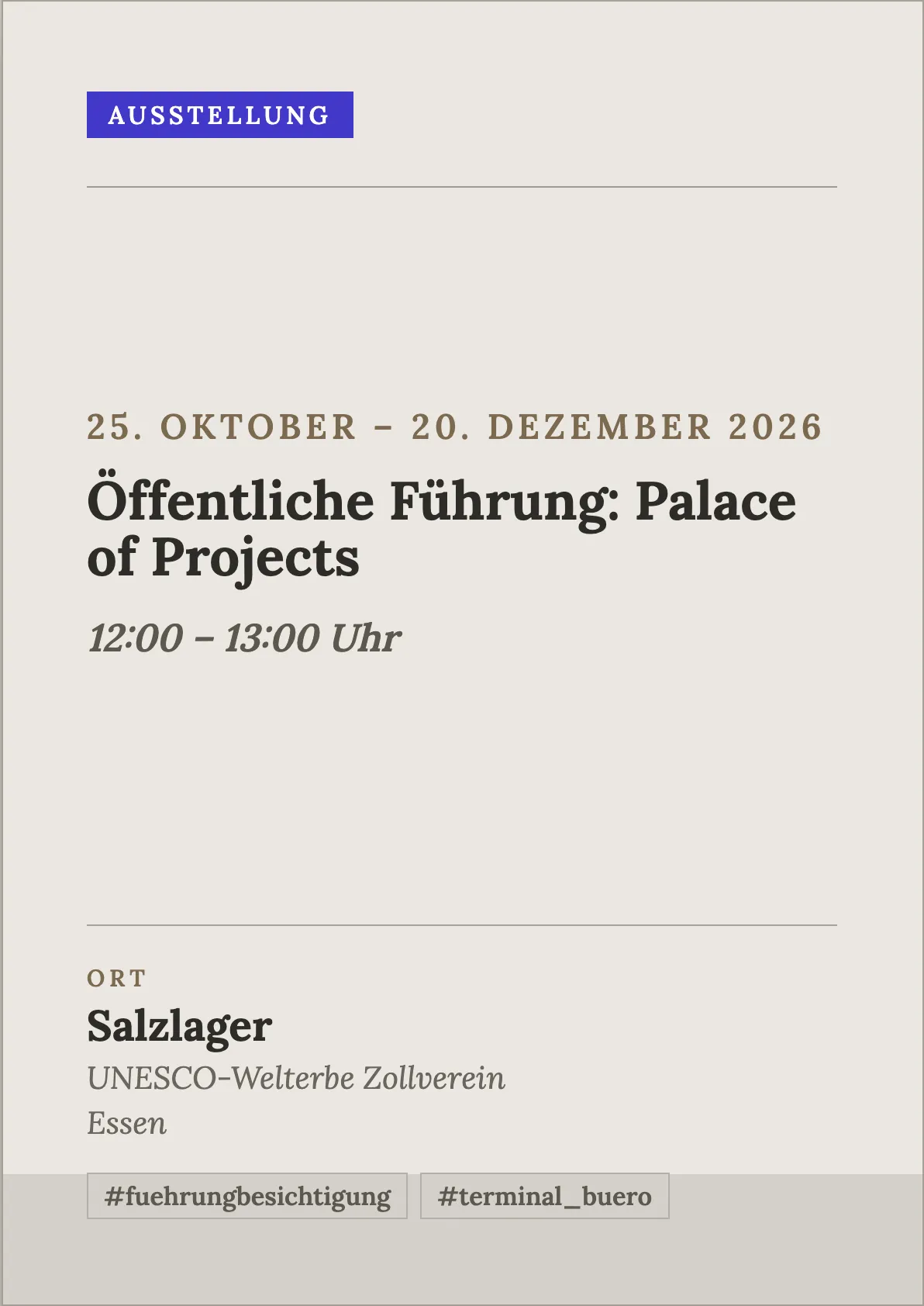 Veranstaltungsflyer
