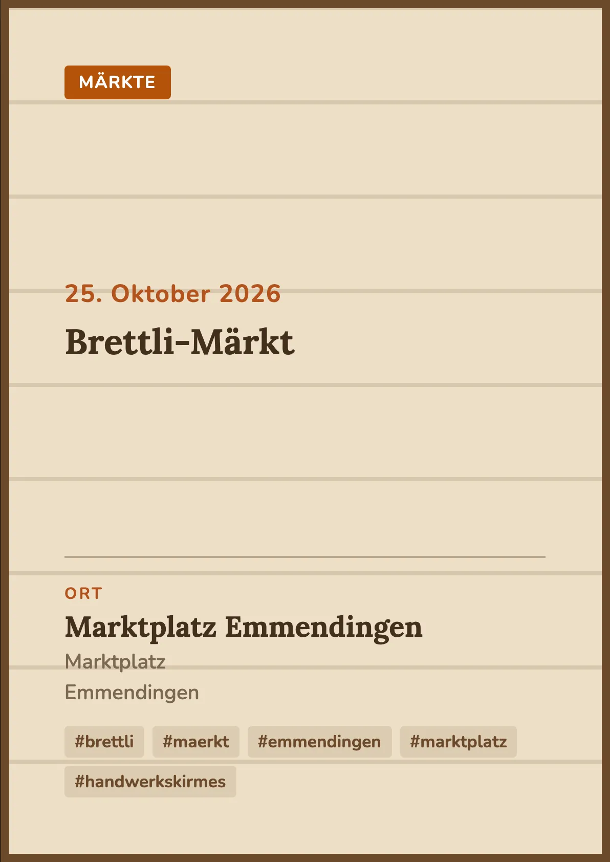 Veranstaltungsflyer