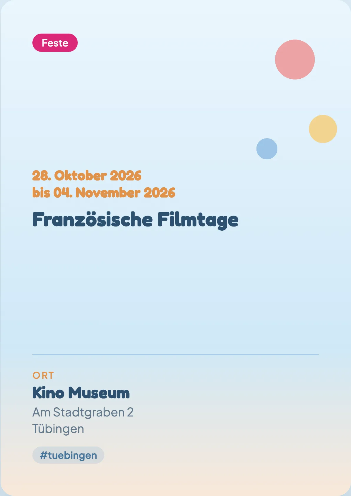 Veranstaltungsflyer