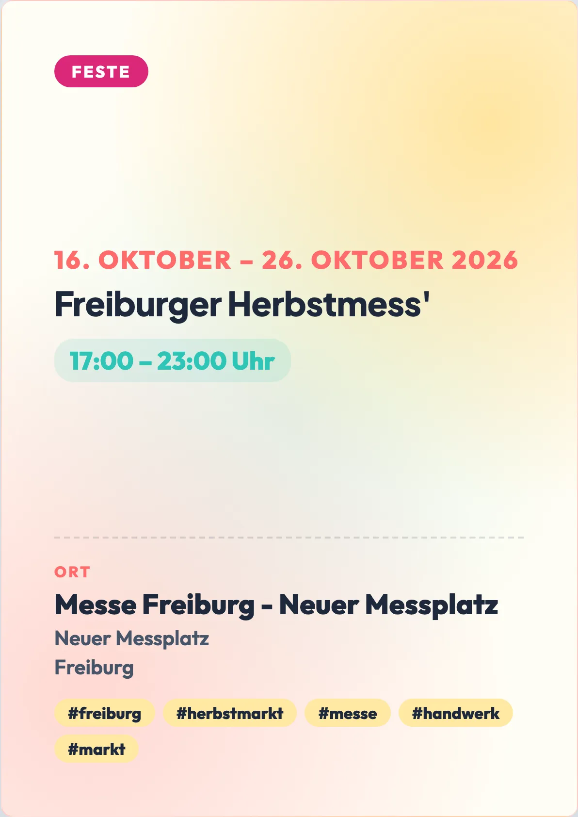 Veranstaltungsflyer